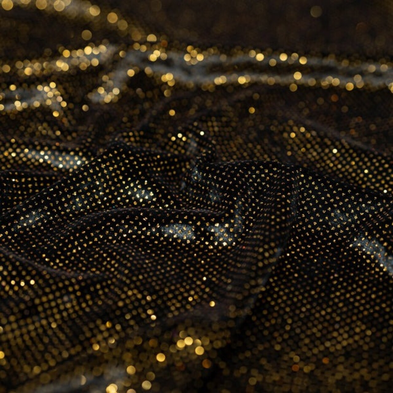 90% Polyester & 10% Spandex Vivian Glitter Printed Stretch Velvet Fabric 56" Width